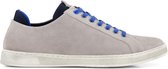 Travelin' Newquay Heren - Leren boot schoen met veter - Instapper - Sneaker - Grijs leer - Maat 42