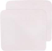 Meyco Baby Uni aankleedkussenhoes - 2-pack - light pink - 85x75cm