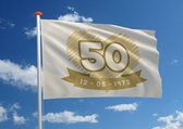 Huwelijksvlag: '50 jaar' - 100x150 cm