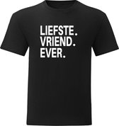 T-Shirt - Casual T-Shirt - Fun T-Shirt - Vriend - Liefste.Vriend.Ever. - Zwart - Maat M