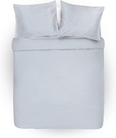 Cillows Dekbedovertrek - Incl. 2x Kussenslopen 60x70cm - Katoensatijn - 200x220 cm - Grijs