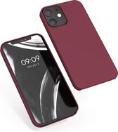 kwmobile telefoonhoesje voor Apple iPhone 12 / 12 Pro - Hoesje met siliconen coating - Smartphone case in rabarber rood