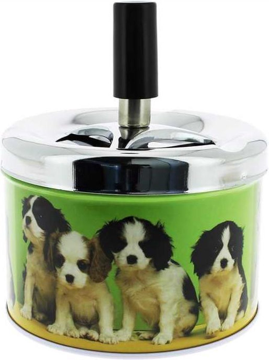 Goedkoopste Draaiasbak tuinasbak voor binnen en buiten-SPINNING ASHTRAY (Doggies