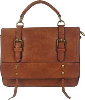 Vintage look crossbody handtas Qischa camel