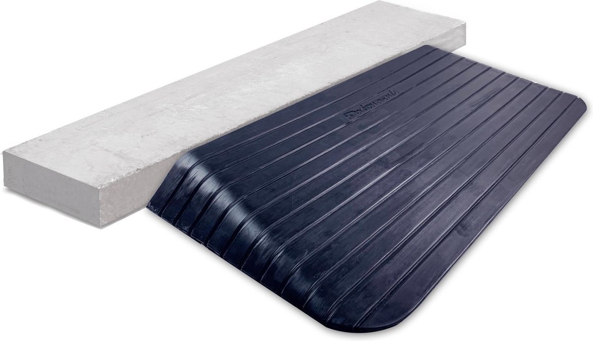 Datona® Rubberen drempelhulp 100MM hoog 2 stuks