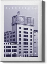 Walljar - Klokgebouw - Muurdecoratie - Poster met lijst