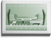 Walljar - Philips Stadion - Muurdecoratie - Poster met lijst