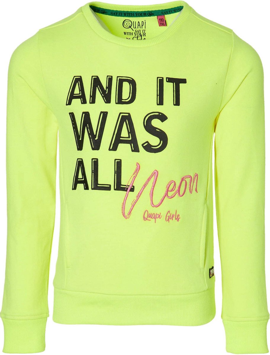 Quapi meisjes sweater Davita Yellow