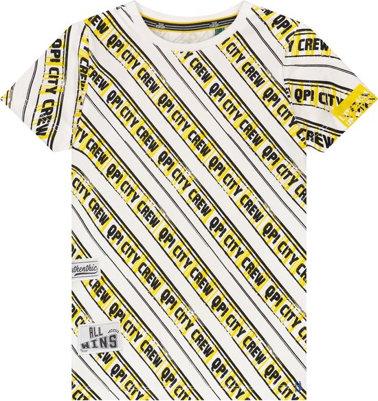Quapi T-shirt Adam empire yellow stripe - maat 92