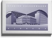 Walljar - Stadion Galgenwaard - Muurdecoratie - Poster met lijst