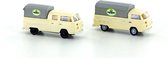 Minis - 1/160 2er Set Vw Bus T2 Postbrau Pritsche/plane - MIS-LC3899