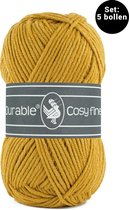 Durable Cosy Fine - acryl en katoen garen - Ochre, oker 2182 - 5 bollen