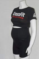 zwangerschaps short zwart geschikt voor Fitness en CrossFit  maat m