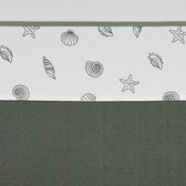 Meyco wieglaken Shells - Forest Green - 75x100 cm