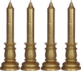 4 Kaarsen - Goud - h. 25cm - 108 branduren
