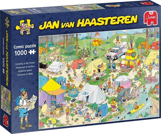 stap in Aantrekkingskracht De controle krijgen Jan van Haasteren Kamperen in het Bos puzzel - 1000 stukjes | bol.com