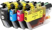 Compatible inkt cartridges voor Brother LC3213 / LC-3213XL | Multipack van 4 inktcartridges voor Brother DCP J572DW, J772DW, J774DW, Brother MFC J491DW, J497DW, J890DW, MFC 895DW (2021 Chip)