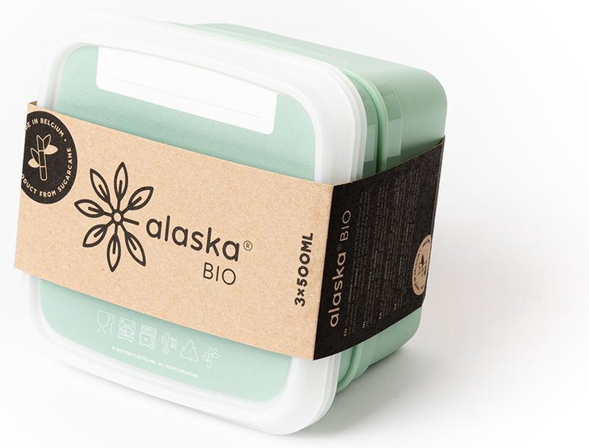 Amuse Alaska BIO Diepvriesdozen - Vershoudbakjes - Set van 3 - 1000 ml