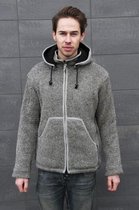 Pure Wool herenvest WJK-06 H  - licht grijs - M