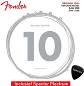 Fender Snaren Original Pure Nickel Voor Elektrische Gitaar 0.10 Met Specter Plectrum