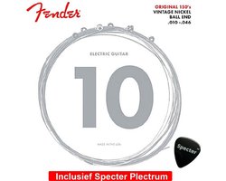 Fender Snaren Original Pure Nickel Voor Elektrische Gitaar 0.10 Met Specter Plectrum