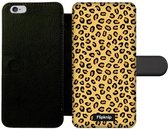 Wallet case - geschikt voor iPhone 6s Plus - Luipaardprint