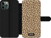 Wallet case - geschikt voor iPhone 11 Pro - Giraffeprint