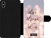 Wallet case - geschikt voor iPhone Xs Max - Live Laugh Love