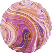Amscan Folieballon Purple Circle 45 Cm Metallic