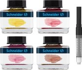 Schneider inktpotjes - 15ml - pastel - giftbox 4 stuks assorti kleuren - S-143702
