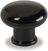 AVENUE decoration meubelknop | model " Yonne " | Ø 40 mm | zwart kunststof