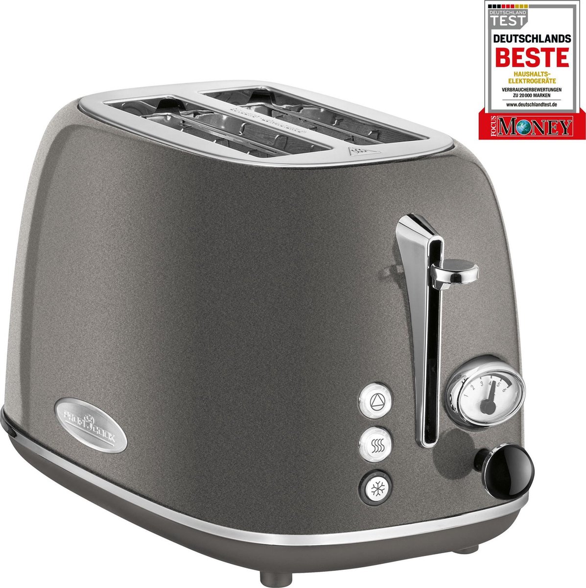 ProfiCook TA 1193 - Broodrooster -2 snede(n) -Antraciet, Roestvrijstaal