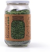 Decoratie grind/zand - Pot ca 1200 gram donker groen - Granulaat