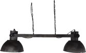 KRAM. | Hanglamp 2-kap 110 x 30 x 30 cm | IJzer | E27 | Zwart grijs