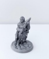 3D Printed Miniature - Fighter Male 02 - Dungeons & Dragons - Hero of the Realm KS