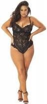 Kanten Body Met Verleidelijke Achterkant - Curvy