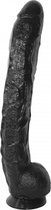 XXLTOYS - Melbourne - Dildo - Inbrenglengte 33 X 5.8 cm - Black - Uniek Design Realistische Dildo – Stevige Dildo – voor Diehards only - Made in Europe