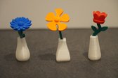 Bloemetjes (set van 3) -  Cadeau - Origineel cadeautje - Vrolijk