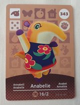 Amiibo animal crossing new horizons kaarten origineel Eu : 343 Annabelle