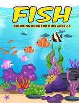 Fish Coloring Book for Kids Ages 4-8