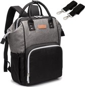 Luier- en Verzorgingstas multifunctionele Baby Rug Tas  / Backpack - zwart