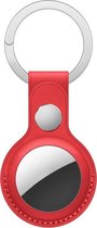 Airtag - Airtag sleutelhanger leer rood - Apple - Airtag beschermhoesje
