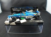 Benetton Playlife B199 A. Wurz 1999 (Blauw) (12 cm) 1/43 MiniChamps  - Modelauto - Schaalmodel - Model auto - Miniatuurautos - Miniatuur auto