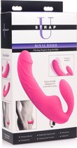 ROYAL RIDER Vibrating Silicone Strapless Strap On - Purple