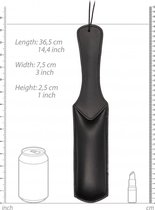 Poly Cricket Paddle - Black - Bondage Toys - Paddles