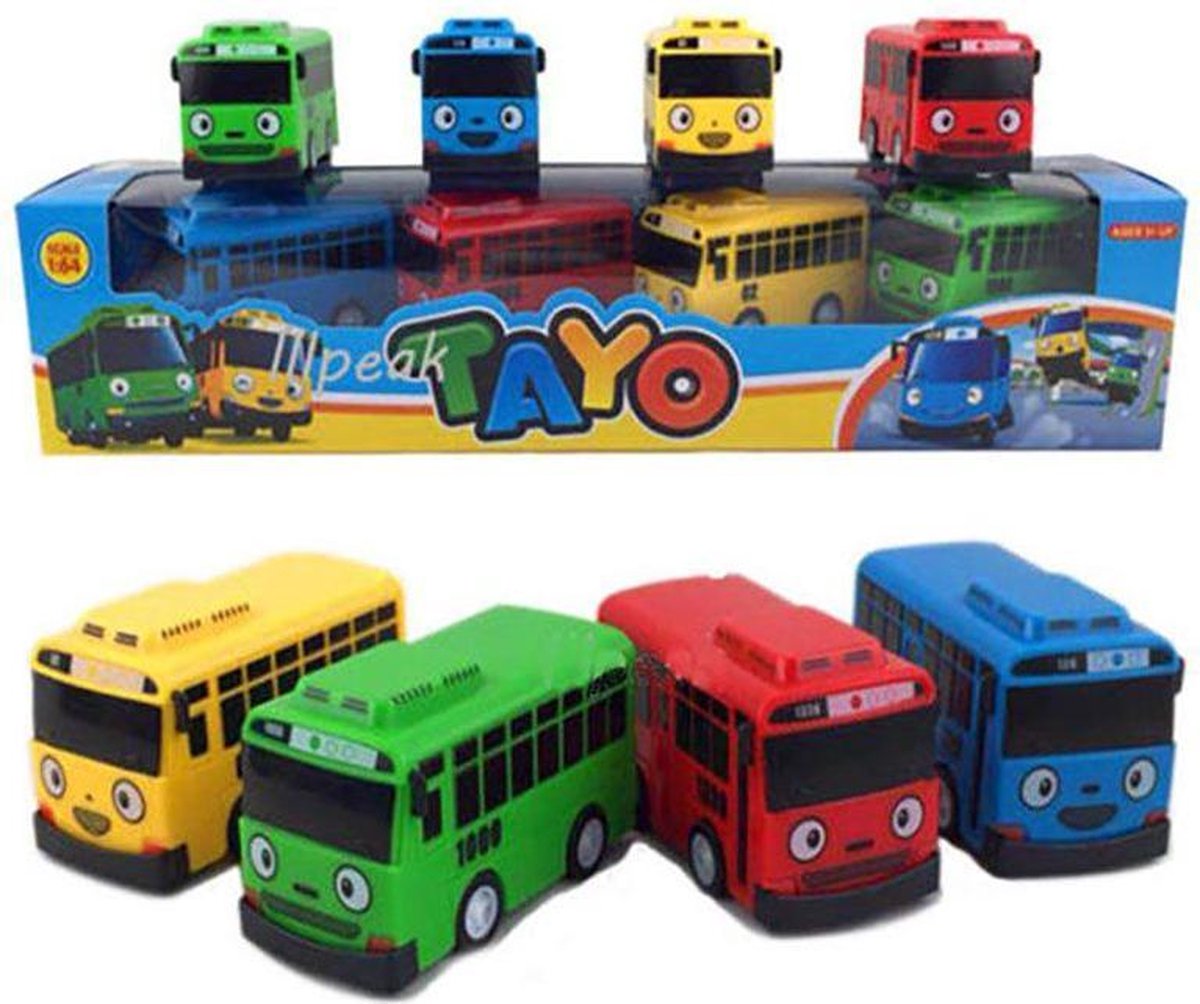 Tayo The Little Bus - Tayo Bus - Bus Jouets - Car Jouets Garçons - Pull  Back Cars -... | bol.com