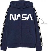Nasa sweater - vest met rits - blauw - Maat 140 / 10 jaar