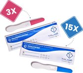 Telano Ovulatietesten 15 stuks Midstream Gevoelig + 3 stuks Zwangerschapstesten Midstream Vroeg - Voordeel pakket
