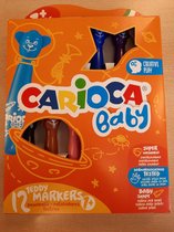 Viltstiften Teddy Carioca voor kinderen vanaf 1 jaar 12 stuks
