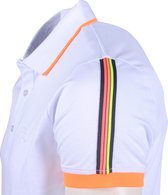 Ferlucci - Exclusieve Heren Polo - Stretch - Model Como - Wit Neon